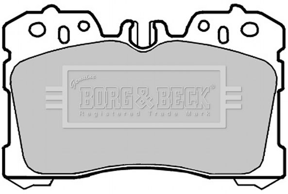 BORG & BECK Комплект тормозных колодок, дисковый тормоз BBP2127